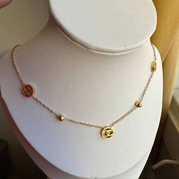 CC halsband/örhänge