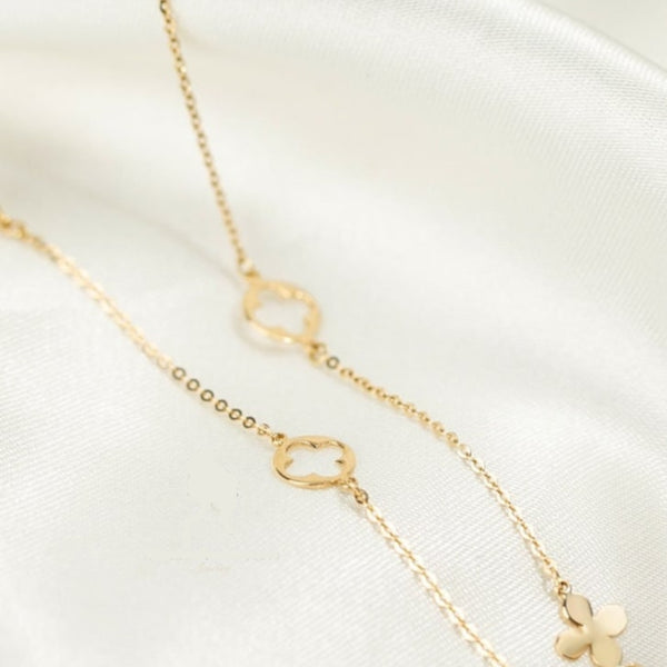 Enkel fyrklöver halsband