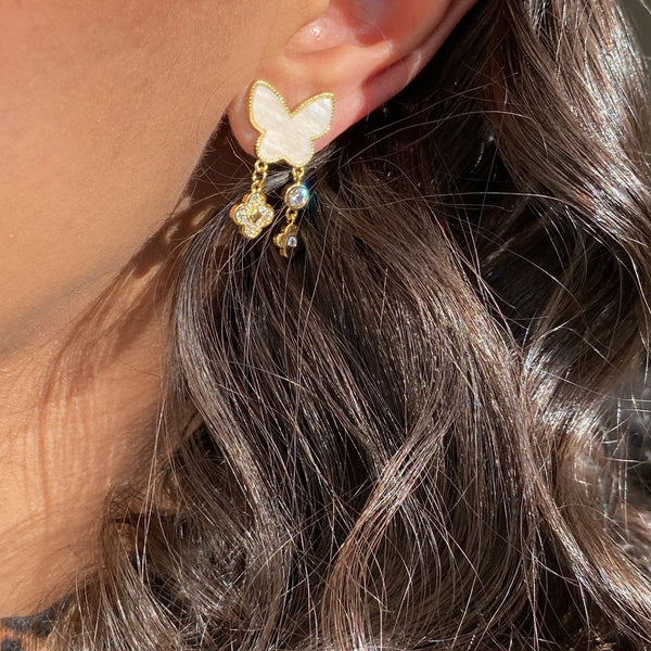 Louis fjäril örhänge